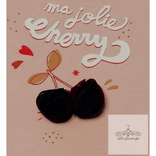 Vertbaudet 3D-s Cherry póló 67-es