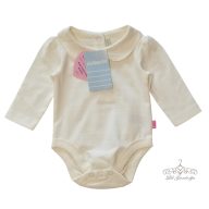 Jojo Maman Bébé Plain Peter Pan krém body 62-es / 6 kg