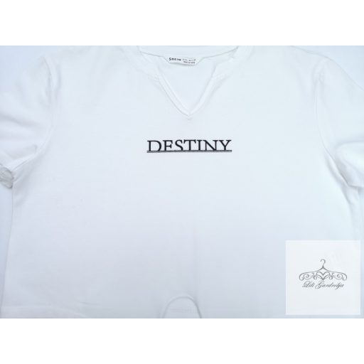 SHEIN Destiny megkötős póló 152-es