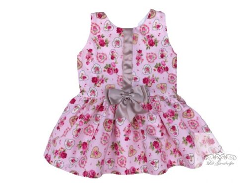 Kinder Collection U.K szivecskés-rózsás ruha 62-68-as