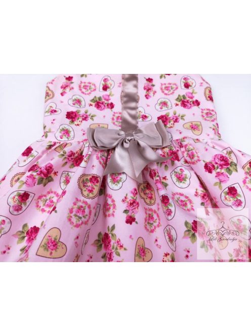 Kinder Collection U.K szivecskés-rózsás ruha 62-68-as