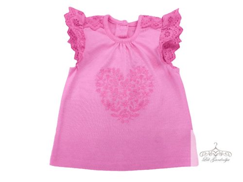 Primark hímzett szívecskés póló 68-as