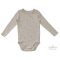 H&M drapp bordázott body 92-es
