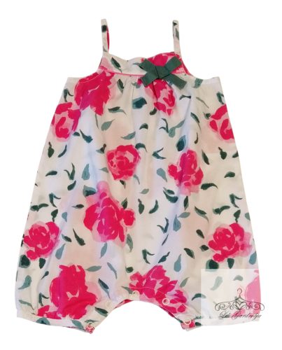 Petit Bateau virágos rompers 80-as / 11 kg