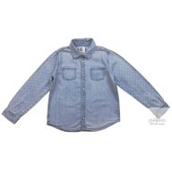 H&M ezüst pöttyös ing 122-es