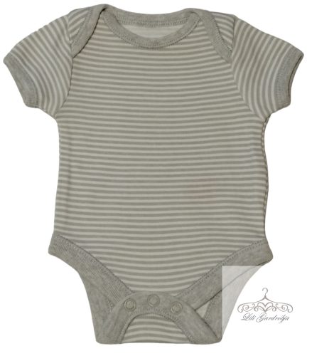 F&F szürke csíkos body 44-es / 2.25 kg