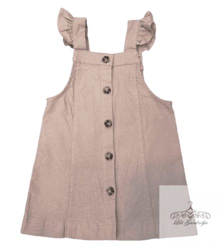 TU kantáros homokszínű ruha 68-74-es
