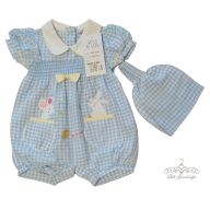 Watch me Grow nyuszis rompers+ kendő szett 62-es / 6 kg