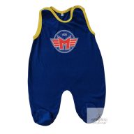 Baby kék szlogenes kantáros nadrág 74-es / 9.5 kg