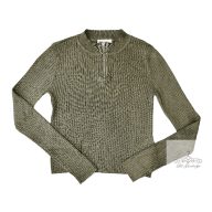 H&M mohazöld bordázott felső 146-152-es