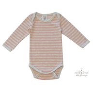 Poco Piano szürke - tégla csíkos body 62-68-as / 8 kg